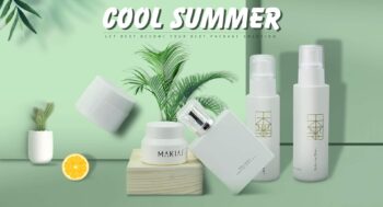 Main poster of cosmeatic packaging