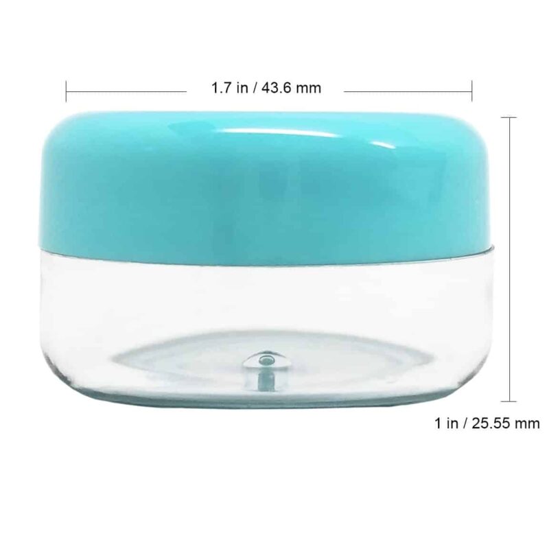Plastic Clear Round Travel Creams Jars - Image 2