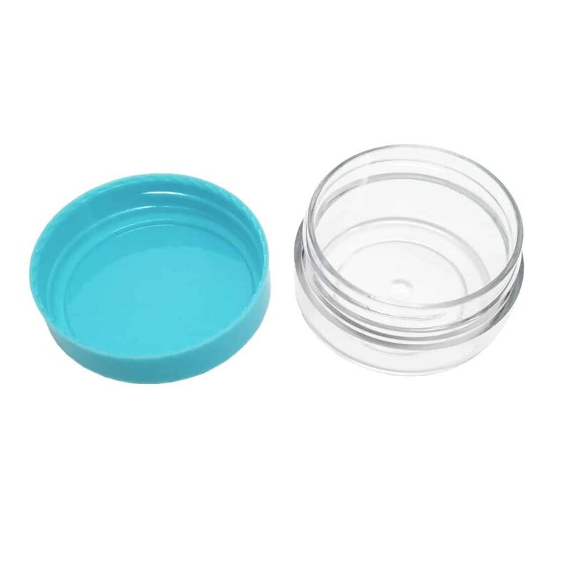 Plastic Clear Round Travel Creams Jars