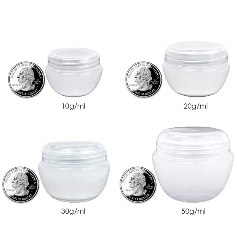 Frosted Container Beauty Jars with Inner Liner - Image 4