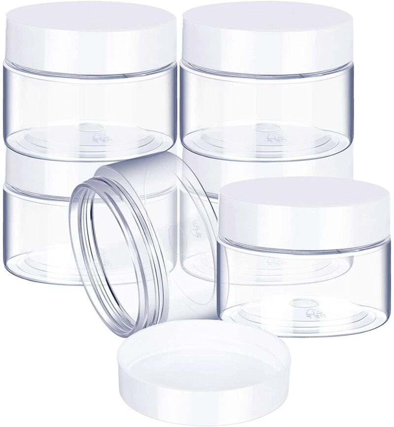 4 oz Clear Leak Proof Plastic Cosmetic Jars - Image 5