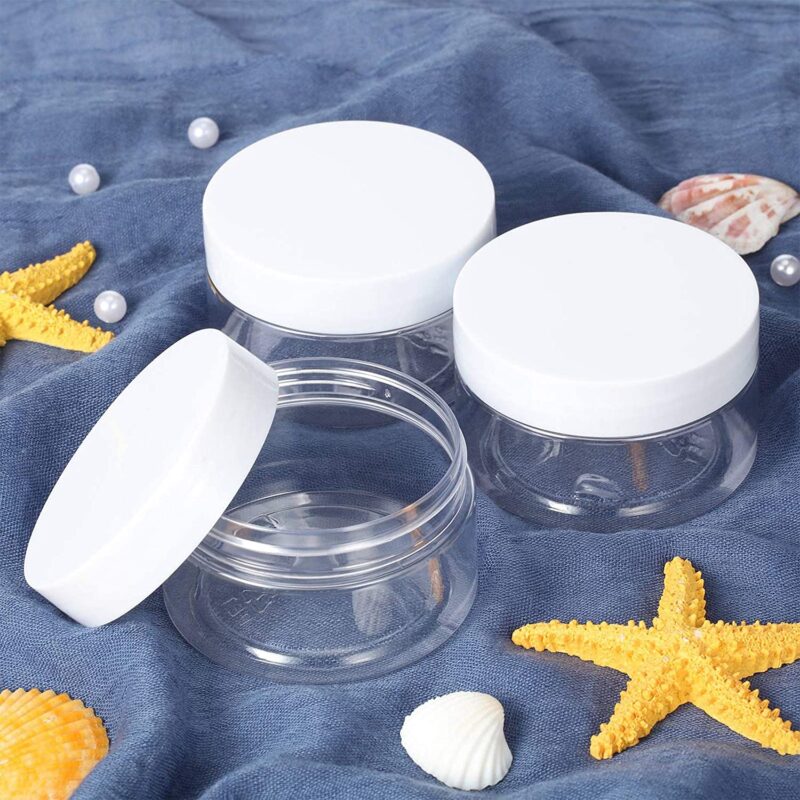 4 oz Clear Leak Proof Plastic Cosmetic Jars - Image 3
