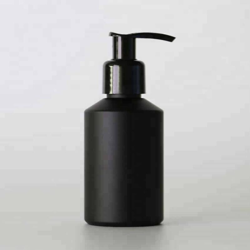 Custom frosted black 120ml shampoo bottle - Image 5