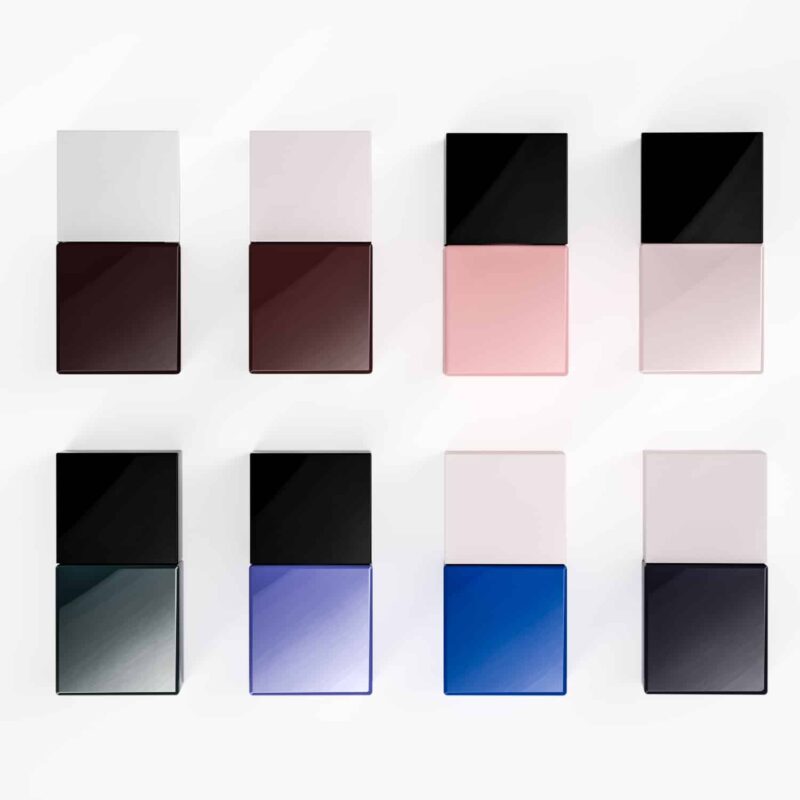 gel nail polish glass bottle with brush - Image 2