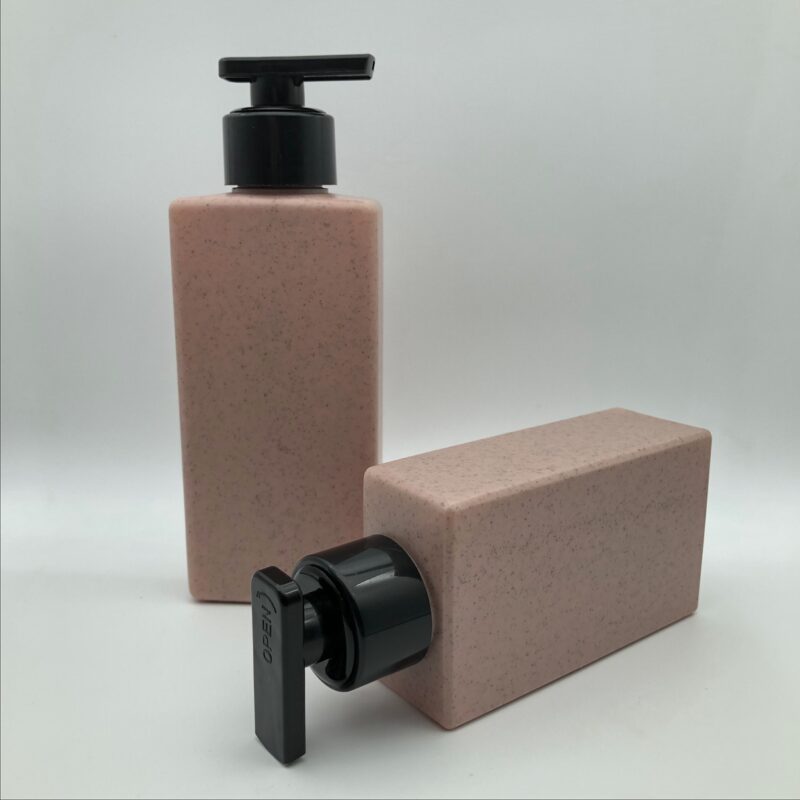 Square Biodegradable Wheat Straw Plastic Bottles - Image 2
