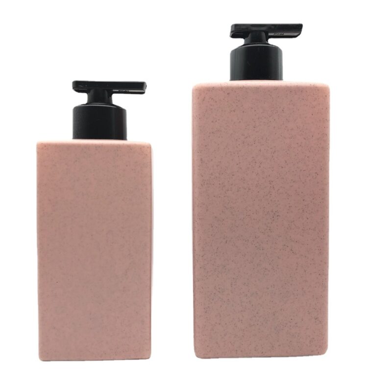 Square Biodegradable Wheat Straw Plastic Bottles - Image 5